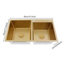 YUNRUX Kitchen Sinks - Gold - View 2