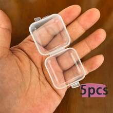 10/20/50个装透明首饰盒，迷你透明首饰收纳盒，多功能便携，情人节礼物