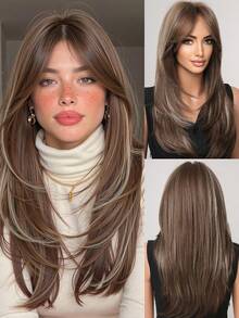 TOPSHE 22 Inch Heat Resistant Synthetic Wig - Perfect For Everyday, Special Occasions, Beginners, Valentine's Day, Mother's Day, Birthday, Holidays, Parties, And Social Media Content Creation - Multicolor - View 14