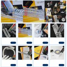 Custom 25MM S925 Sterling Silver Hip Hop Moissanite Cuban Link Chain Thick Miami VVS Cuban Necklace For Men - 25mm - 查看 7