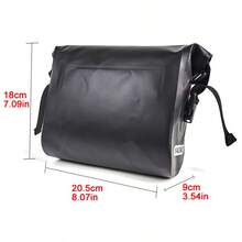 2,5-3L Bolsa impermeable para ciclismo, Bolsa multifuncional para manillar de bicicleta, Bolsa frontal de gran capacidad para bicicleta de montaña - Negro - Ver 5