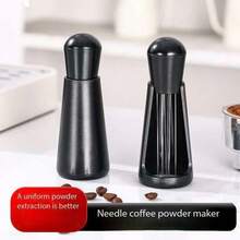 304 Stainless Steel Coffee Powder Whisk, Espresso Lump Breaking Stirrer, Mini Powder Dispenser - Black - View 9