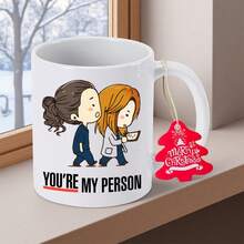You Are My Exclusive Person 11oz 350mlCoffee Cup Ceramic Coffee Mug Desktop Decoration And Use Thanksgiving Gift For Friends For Teachers Present Study Room Accessory Classic Style Water Cup Christmas Gift For Neighbors High Quality Ceramic, Teacher - Pink - View 1