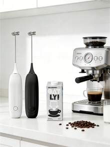 Wireless Milk Frother, Handheld Electric Milk Frother, Home Coffee Milk Foamer, Mini Kitchen Egg Beater - Multicolor - View 3