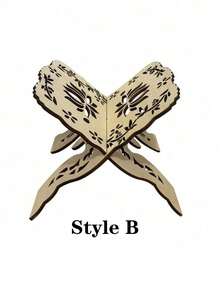 1件装木制书架，储物架，书柜，装饰展示架，可移动折叠书架，节日礼物