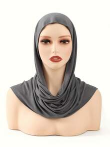 1pc Women's Fashionable Casual Solid Color Headscarf - Multifunctional Scarf, Easy To Wear, Suitable For Daily And Outdoor Wear,Accessories,Travel Essential - Multicolor - View 23