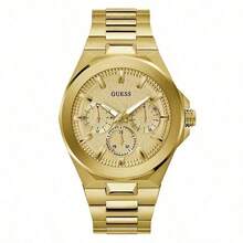 Guess Men's Quartz Watch, Stainless Steel Chronograph, Casual Business Stainless Steel Case/Scratch-Resistant Glass, Men's Gift GW0798G2 - Gold - View 10