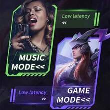 X15 TWS Gaming Earbuds, Wireless Bluetooth Headphones With Microphone, Bass Boost, 9D Surround Sound, HiFi Audio Quality, Designed For Gamers, 200mAh Battery Capacity - Black - View 2