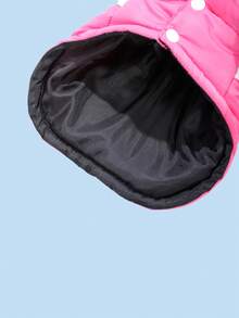 HOLAPET 1pc Pet Hooded Jacket, Warm & Comfortable Clothes For Cats & Small Dogs, Outdoor Windproof Colorblock Coat, Suitable For Medium & Small Breeds - Multicolor - View 9