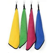 10片装超柔软超细纤维清洁布 - 加厚、不掉毛、超强吸水，适用于汽车清洁、宠物护理、厨房和浴室清洁 | 防刮擦、不留水渍、可水洗（黄/灰） - 2026新年清洁必备，节日家居焕新，汽车护理必备，多功能清洁工具，速干配方 - 彩色 - 查看 7