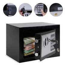 Caja Fuerte Digital De Alta  Con Código Y Llave Negro - Negro-1 pieza - Ver 7