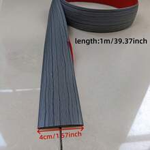 1m Self-Adhesive Floor Transition Strip, Wood Grain Texture Design, PVC Threshold Trim, Peel And Stick Installation, Suitable For Carpet, Tile And Vinyl Floor Gaps - Multicolor - View 4