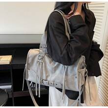 Women Commuter Bag Tote Bag Shoulder Handbag High Quality Biker Style