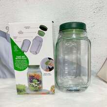 1pc Salad Jar With Side Opening,Seal Salad Jars,Salad Container Vertical Layering,Suitable For Lunch, Picnic, Family Gatherings, And Outdoor Travel,Portable Salad Jar,Salad Container Side Open With Lid,Reusable - Multicolor - View 12