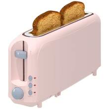 2-Slice Slim Toaster-10"Long Slot For Bagels&Artisan Bread,6 Shade Settings,Cancel/Reheat/Defrost,Removable Crumb Tray,Auto Shut-Off, Pink - Pink - View 7
