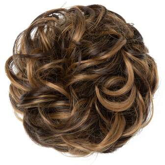 Messy Bun Hair Piece, Wavy Hair Piece, Synthetic Hair Bun Piece, Thick Hair Bun Piece, High-Temperature Synthetic Fiber, Elastic Hair Extension, Suitable For All Races, Increase Hair Volume | Fluffy Bun | Secure Fit Design, Hair Accessory Suitable For Holidays, Gifts