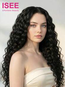 ISEE 水波纹免胶假发 7*5 高清蕾丝假发 18-28 英寸 180% 密度 预拔毛预剪蕾丝时尚假发 未经加工的真人处女发 自然百搭 100% 真人发假发 - SNatural - 查看 2