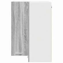 vidaXL Armoire suspendue Gris Sonoma et Blanc 57 x 57 x 80 cm - Gris - Voir 6