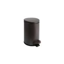 Small Trash Can With Lid Soft Close, 4.5 Liters / 1.2 Gallon Bathroom Garbage Can, Mini Step Trash Bin, Stainless Steel Wastebasket For Bathroom, Bedroom, Office (Brown),Brown - 棕色 - 查看 1