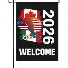 World Cup 2026 Garden Flag, Soccer Flags, House Decoration, Yard Sign, Welcome Sign, Home Decor, Lawn Flag - Nhiều màu - Xem 3