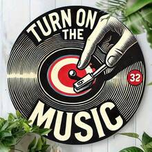 Vintage Record Metal Wall Art Decor - 19.81x19.81cm Retro Music Decor For Home, Durable Metal Wall Hanging For Music Lovers Gift - 彩色 - 查看 9