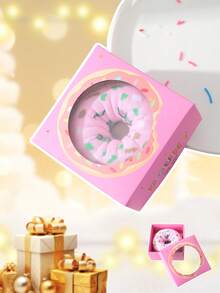 1 Pair Cute & Unique Multi-Color Donut Themed Mid-Calf Socks Gift Box, 2026 Spring/Summer New Unisex Sports Socks, Imaginative Food-Inspired Creative Design, Knit Fabric, Soft & Comfortable, Perfect Gift For Easter, Birthday, Thanksgiving, Halloween, Christmas, Carnival, Valentine's Day, Family Gathering, Party, Fashionable & Quirky Daily Casual Wear - Multicolor - View 6