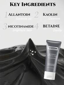 HEMEIEL 60克温和去角质面膜，深层清洁提亮肤色，低致敏性，适用于面部和身体，适合所有肤质和性别 - 灰色 - 查看 4