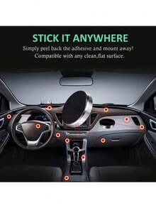 1/2 piezas Soporte magnético multiusos para teléfono - ¡Monta tu teléfono de forma segura en cualquier lugar! - Multicolor - Ver 3