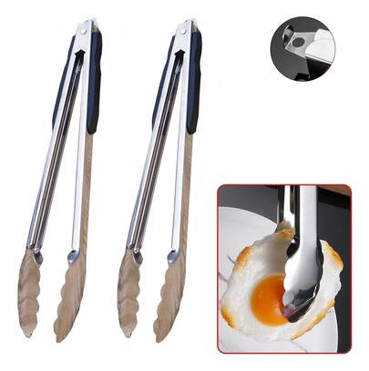 TendenciaPinzas Tenazas Acero Inoxidable Cocina Utensilio Alimentos 2Calidad premium