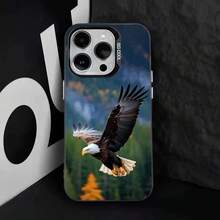Funda de Teléfono E-Eagle Cool Animal para 17,16,15,14,13,12,11,Pro,Max,Plus, Cubierta Negra de TPU - z2 - Ver 11