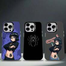 Funda de teléfono de anime S-Shizuku M-Murasaki para 17,16,15,14,13,12,11,Pro,Max,Plus, cubierta de TPU negra - Z1 - Ver 1