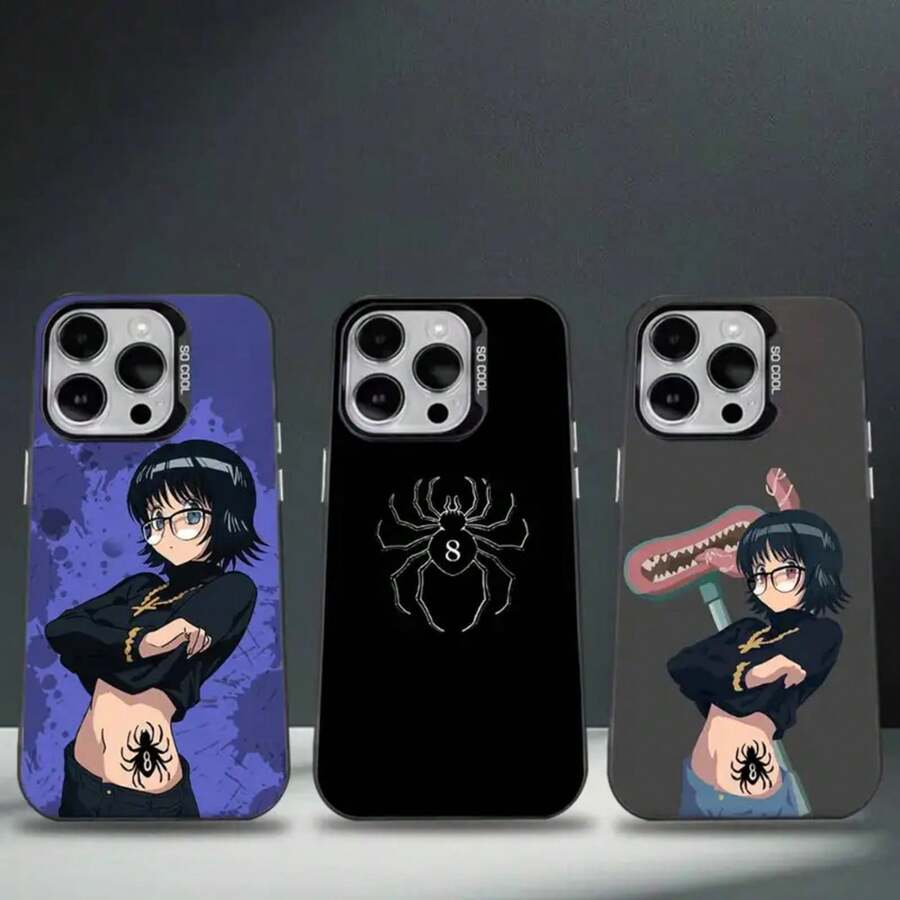 Funda de teléfono de anime S-Shizuku M-Murasaki para 17,16,15,14,13,12,11,Pro,Max,Plus, cubierta de TPU negra - Z1 - Ver 1