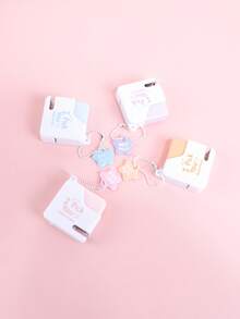 1PC Creatively Designed Square Stapler, Decorated With A Resin Star Pendant, Portable School Supplies For Stapling Papers And Documents - Multicolor - View 10