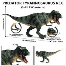 15.7 Inch/39.9 Cm Realistic Solid PVC Large Dinosaur Doll, Tyrannosaurus Rex Figurine Model, Collectible, Birthday Gift For Enthusiasts - Multicolor - View 18