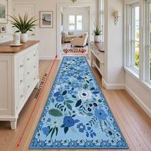 1 件复古花卉图案门垫，适用于玄关、厨房、洗衣房、卧室、家居装饰，是理想的圣诞礼物