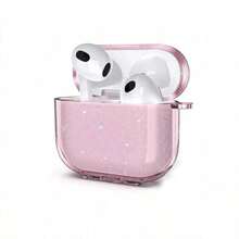 Apple 1/2, Pro 3, Pro (2nd Generation) Series Minimalist Translucent TPU Soft Phone Case & Earphone Protective Cover