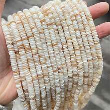 1pc Versatile Handmade DIY Shell, Mother Of Pearl, Asymmetrical Moon, Diamond, Hexagon, Small Fish Beaded Bracelet/Necklace Accessory, Random Pattern & Color - Multicolor - View 2