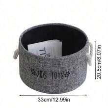 Cesta de almacenamiento de juguetes de peluche para mascotas con adhesivo - Caja de almacenamiento de juguetes para mascotas, cesta de almacenamiento espaciosa para mascotas - Organizador plegable de múltiples usos con asa resistente, adecuada para juguetes, ropa y suministros de aseo de perros - Diseño fácil de limpiar, creando un hogar ordenado, almacenamiento premium de juguetes, golosinas, accesorios y ropa sucia para mascotas sin desorden - Multicolor - Ver 10