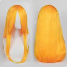 Karida 60cm/24inch Extra Long Straight Synthetic Hair Wig With Bangs, Colorful, Suitable For Daily Use, Cosplay, Halloween, Christmas, St. Patrick's Day And Other Costume Parties - Multicolor - View 16