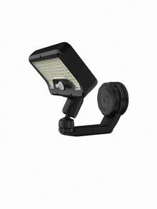 2/1件装便携式户外太阳能磁性壁灯，强磁铁无需钻孔，多种安装方式，适用于围栏/栏杆、夜间照明，经济实用，增强户外夜间安全。 - 黑色的 - 查看 14