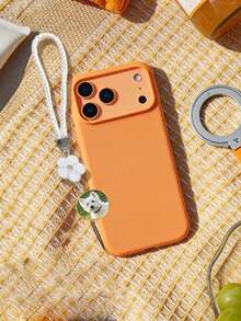 1pc Custom Photo Phone Lanyard, Creative Woven Leather Phone Strap, Floral Woven Phone Chain, Short Wrist Strap Design, Simple Yet Personalized, Suitable For Birthdays, Anniversaries, Gifts, Or Everyday Use. - Multicolor - View 6