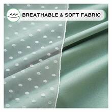 Curtains 52x84 Inch - Cute Green Polka Dot Blackout Curtains For Bedroom - Double Layer Sheer Grommet Window Panels Set Of 2 - 如圖 04 所示 - 查看 5