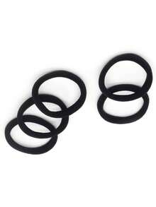 100pcs/200pcs/Can Women's Basic High Elasticity Hair Ties For Ponytail, Hairstyle (Assorted Colors) Casual,Woman Head Accessories, Woman Hair Accessories Ponytail Holders Hair Elastics Hair Rubber Bands Scrunchies Hair Rope, Hair Bobbles ,Gym Sport Outfit,Home And Living New In,Gifts,Household Items,Bathroom Accessories,Back To School,Outdoor Supplies,Party Rwady. - 黑色 - 查看 6
