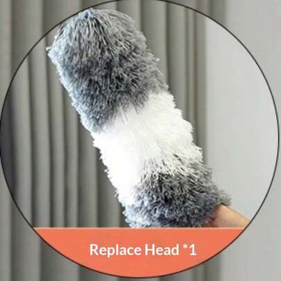 Extendable Microfiber Duster With Flexible Head - Washable Reusable Manual Cleaner For High Ceilings, Furniture & Cars