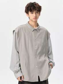 Men Shirts - Grey - View 3