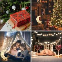 Modern Luxury Oval USB Rechargeable Crystal Table Lamp Living Room Bedroom Bedside Creative Decoration Atmosphere Night Light - trắng - Xem 6