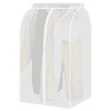 WEWI Protector De Ropa Colgante Bolsas De Almacenamiento El Armario Colgante Impermeable a Prueba De Polvo Translúcida Con Cremallera Protector De Ropa Para Closet 60x60x120 Cm - como en la foto - Ver 1