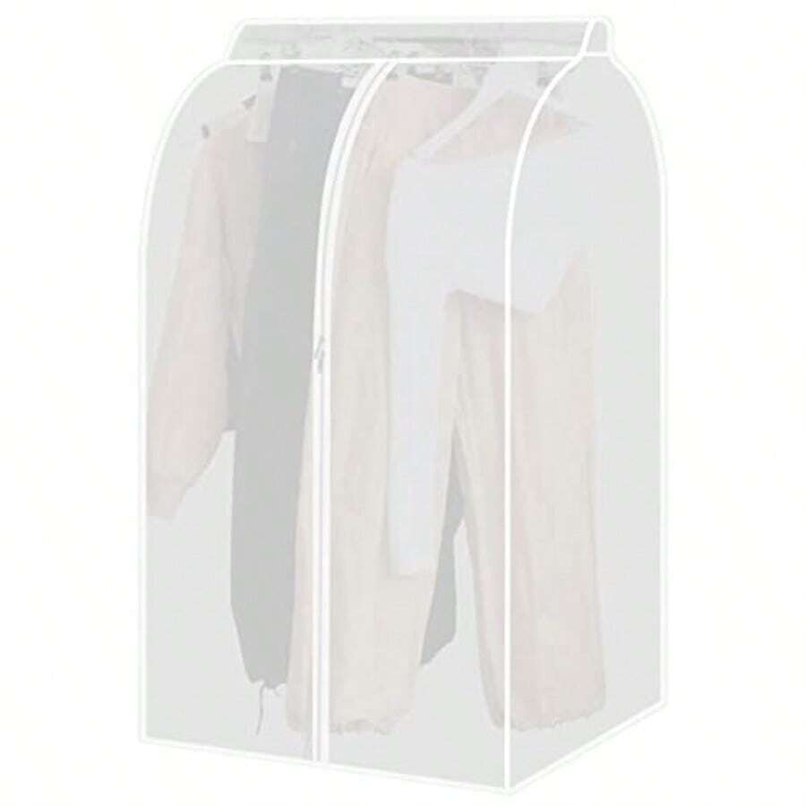 WEWI Protector De Ropa Colgante Bolsas De Almacenamiento El Armario Colgante Impermeable a Prueba De Polvo Translúcida Con Cremallera Protector De Ropa Para Closet 60x60x120 Cm - como en la foto - Ver 1