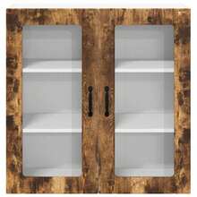 vidaXL Armoire de cuisine Chêne fumé 80 x 31 x 80 cm Bois d'ingénierie - Tabac - Voir 6