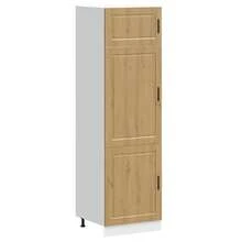 vidaXL Armoire de cuisine Porto chêne artisanal bois d'ingénierie - Tabac - Voir 1